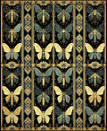 Ornate Moth Geometric Pattern Rug