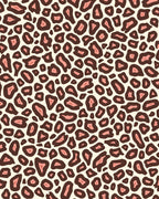 Pink Brown Spots Animal Print Rug