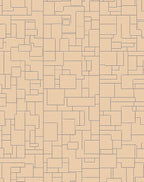 Geometric Tan And Black Abstract Pattern Rug