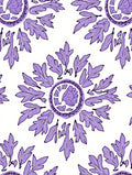 Purple Floral Medallion Pattern Rug