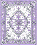 Lavish Floral Scrollwork Pattern Rug