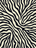 Bold Zebra Striped Warm Hues Rug
