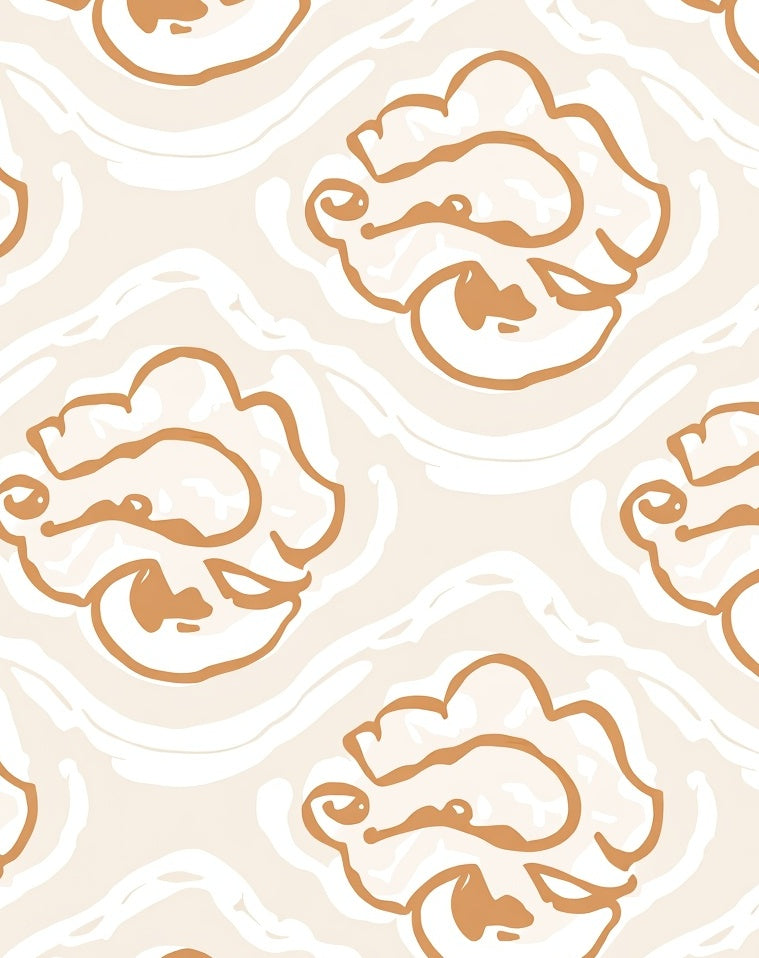 Abstract Floral Lines On Cream Rug