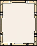 Geometric Lines Border Design Rug