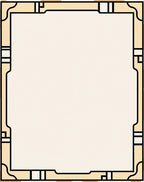 Geometric Lines Border Design Rug