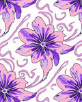 Whimsical Flower Splash Pattern Rug