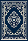 Ornate Blue Cream Medallion Rug