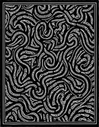 Abstract Woven Organic Black White Design Rug