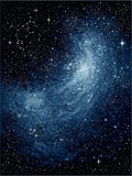 Cosmic Galaxy Star Pattern Design Rug