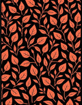 Coral Leaf Patterned Woodland Rug