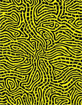 Abstract Yellow Maze Pattern Rug
