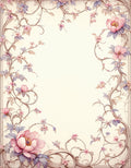 Vintage Floral Vine Pattern Rug