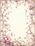 Vintage Floral Vine Pattern Rug