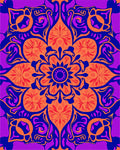 Vibrant Mandala Floral Statement Rug