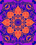 Vibrant Mandala Floral Statement Rug