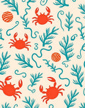 Oceanic Crab Coral Pattern Rug