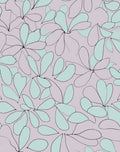 Soft Botanical Outline Pastel Rug