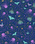 Whimsical Ocean Fantasy Jellyfish Pattern Rug