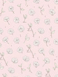 Delicate Floral Sketch Pattern Rug