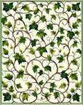 Green Ivy Vine Nature Pattern Rug
