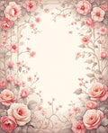 Elegant Pink Floral Branches Rug