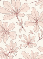 Delicate Botanical Floral Pattern Design Rug