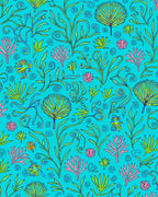 Tropical Sea Life Pattern Rug