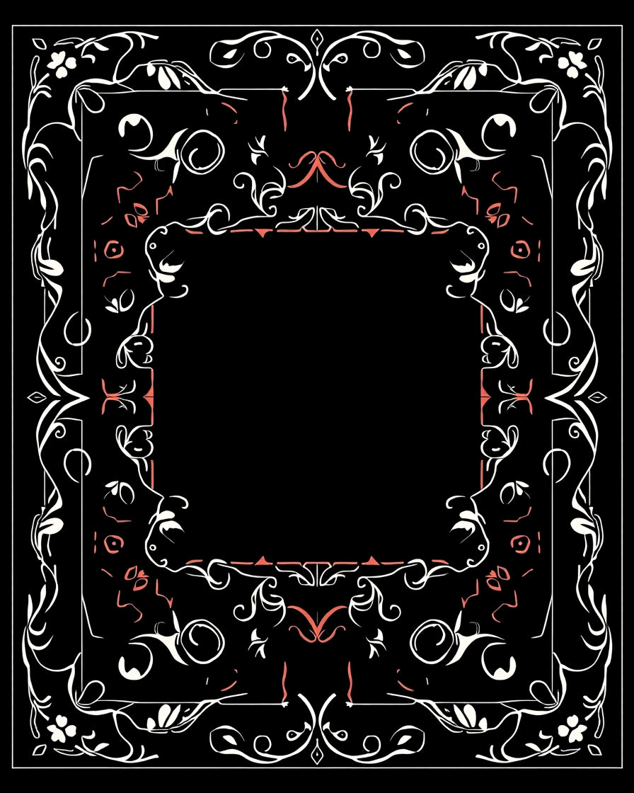 Elegant Ornate Floral Pattern Rug