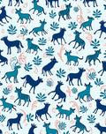 Woodland Creatures And Plants Design Rug