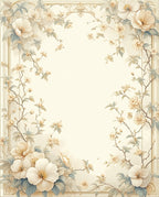 Vintage Floral Vine Detailed Pattern Rug