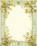 Art Nouveau Ivy Vine Border Design Rug