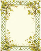 Art Nouveau Ivy Vine Border Design Rug