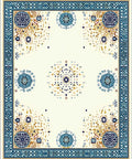 Ornate Mandala Medallion Pattern Rug