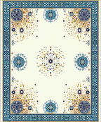 Ornate Mandala Medallion Pattern Rug