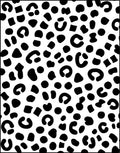 Monochrome Leopard Spot Pattern Rug