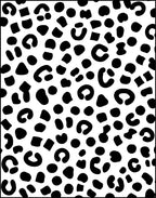 Monochrome Leopard Spot Pattern Rug