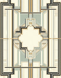 Geometric Art Deco Style Design Rug