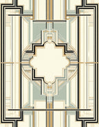 Geometric Art Deco Style Design Rug