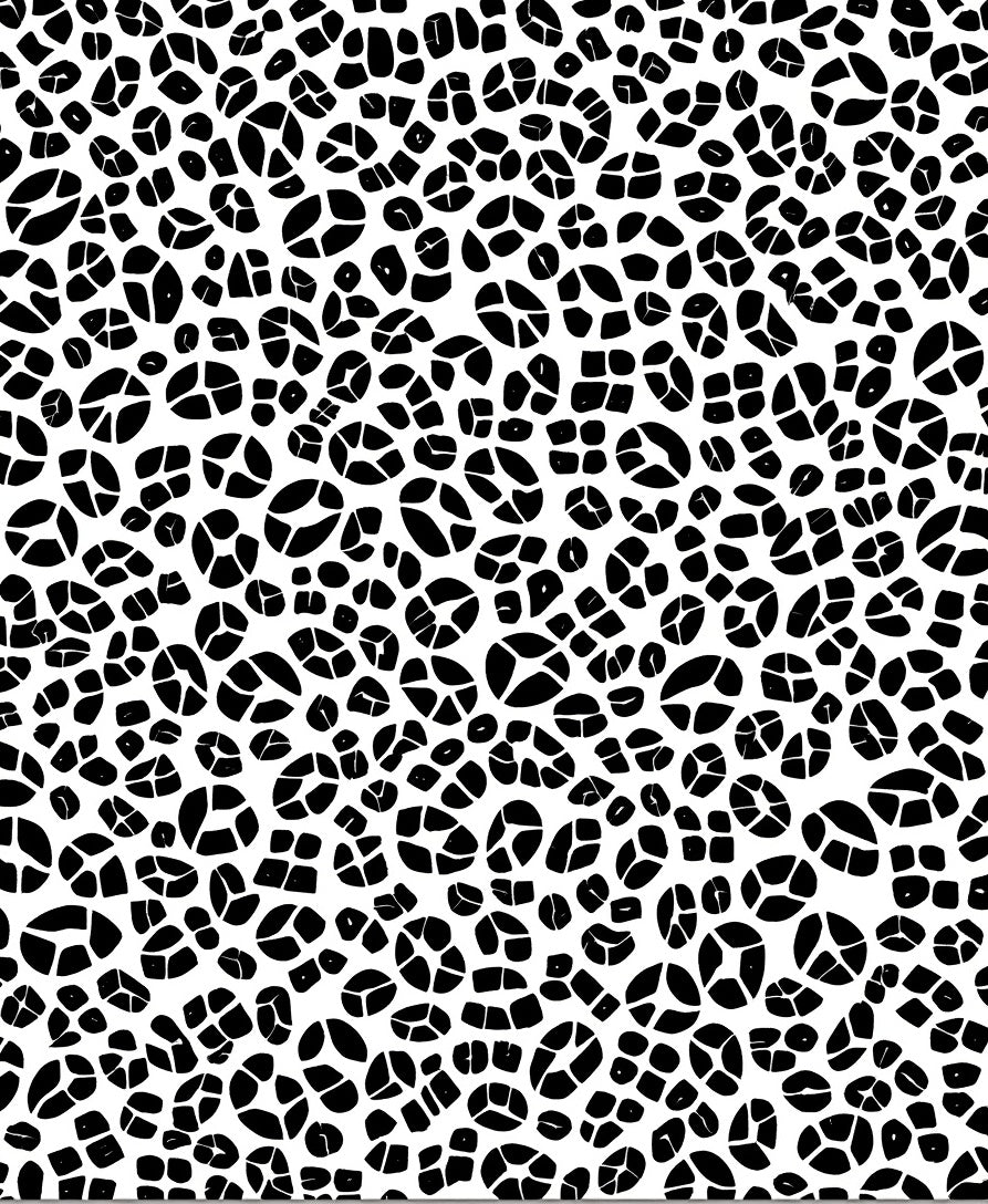 Monochromatic Organic Shape Pattern Rug