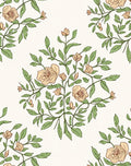 Elegant Peach Blossom Vine Pattern Rug