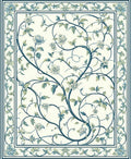 Vines and Flowers Garden Pattern Rug