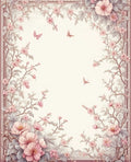 Floral Butterflies Delicate Design Rug