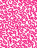 Lively Pink Abstract Pattern Rug