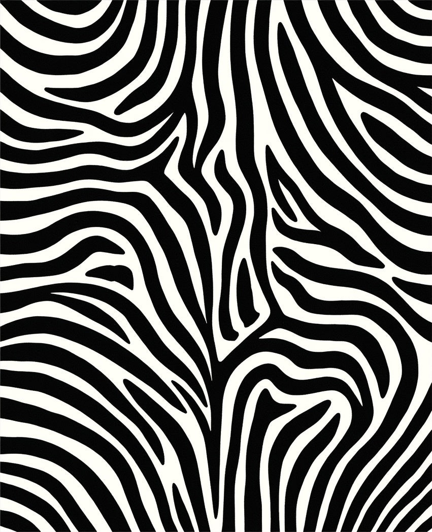 Wild Animal Print Stripes Rug