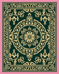 Ornate Floral Mandala Geometric Design Rug