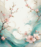 Delicate Floral Waves And Branches Rug