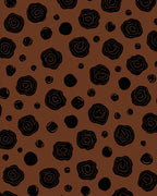 Textured Blossom With Circles Pattern Rug