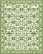 Intricate Floral Vine Pattern Rug
