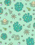 Oceanic Coral Flora Pattern Rug