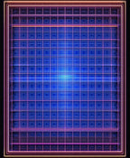 Geometric Neon Grid Pattern Rug